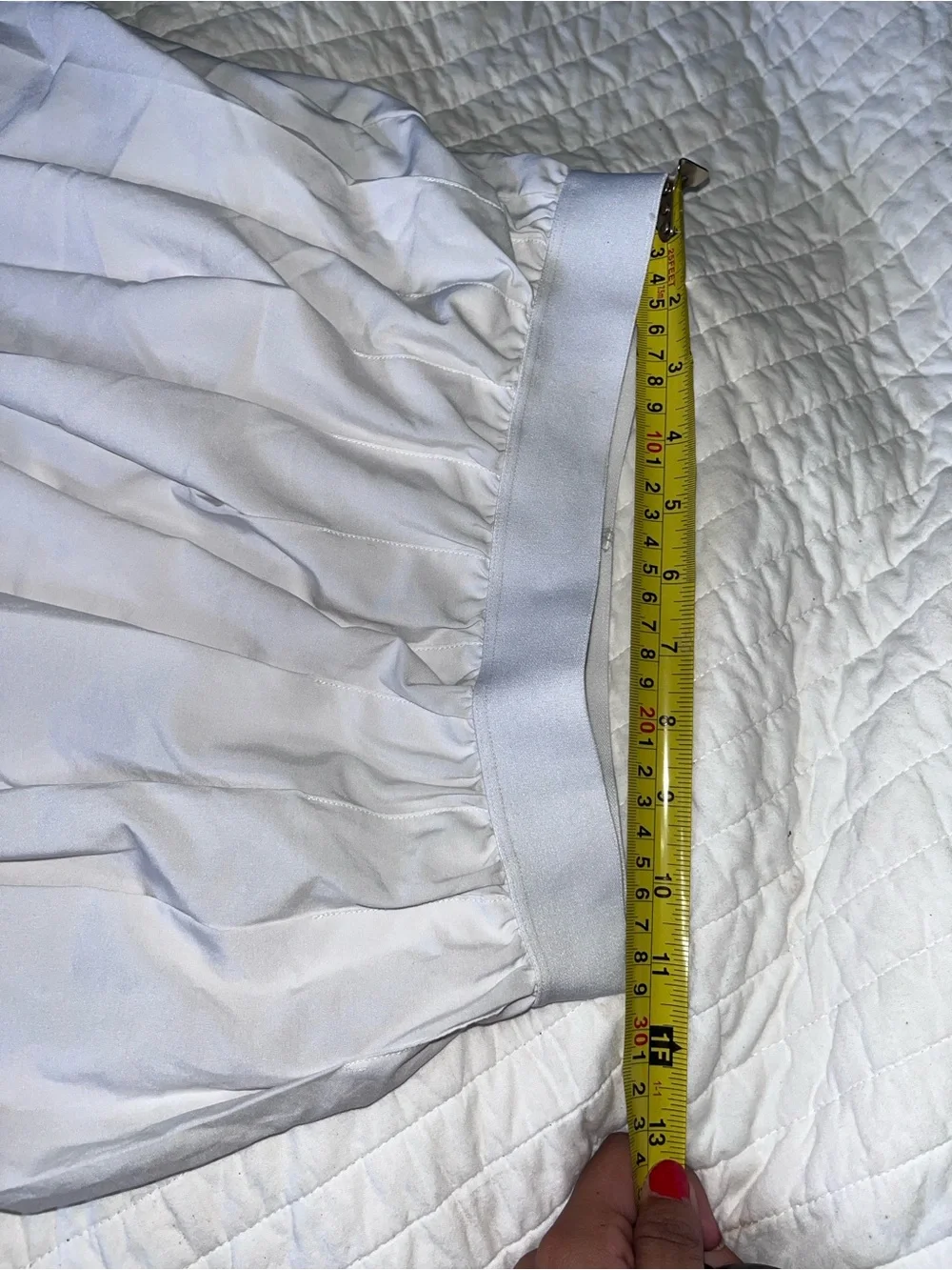 ALO Yoga White Pleated Skater Skirt Size XS